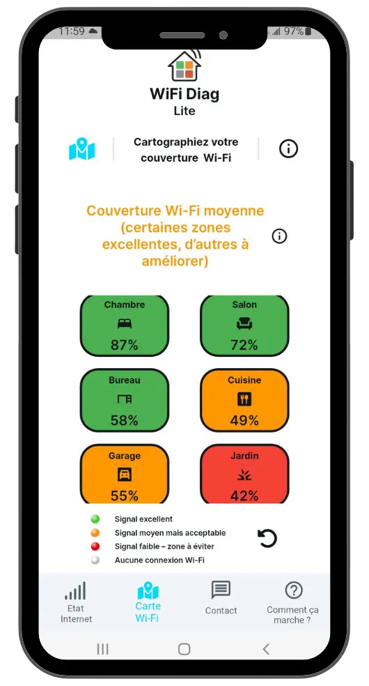 Cartographie Wi-Fi - Wifidiag